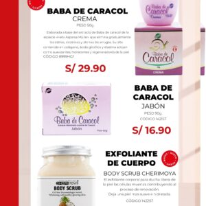 Baba de caracol, crema peso 50mg